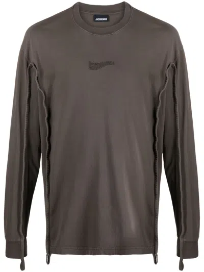 Jacquemus Brown Le Chouchou 'le T-shirt Camargue' Long Sleeve T-shirt In 881 Dark Brown 1