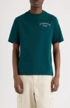 Jacquemus Mens Club Dark Green Embroidered-print Long-sleeve Cotton Shirt In Green
