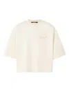 Jacquemus Beige Crewneck Logo T-shirt In Neutral