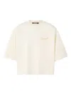 Jacquemus Beige Crewneck Logo T-shirt In Neutral