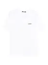 Jacquemus 'le T-shirt Gros Grain' White T-shirt With Logo Patch On The Front In White