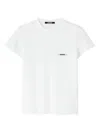 Jacquemus Relaxed-fit Cotton T-shirt With Subtle Logo In White