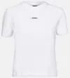 Jacquemus Le Tshirt Gros Grain Cotton T-shirt In Beige