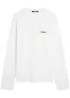Jacquemus Le Tshirt Gros Grain Cotton Ls  T-shirt In White