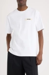 Jacquemus Lightweight Organic Cotton Crewneck T-shirt In White