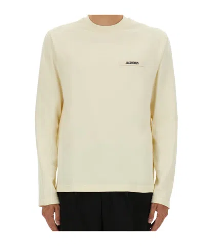 JACQUEMUS JACQUEMUS LE T-SHIRT GROS GRAIN CREWNECK T-SHIRT