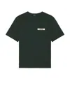 Jacquemus Mens Le Tshirt Gros Grain Brand-patch Regular-fit Cotton-jersey T-shirt Dark Green In Dark Green