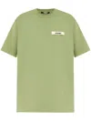 Jacquemus Le T-shirt Grosgrain Cotton Logo T-shirt In Green