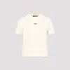 Jacquemus Gros Grain Crew Neck Cotton Blend Top In Light Beige