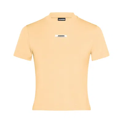 Pre-owned Jacquemus Le T-shirt Gros Grain 'light Beige' | Tan | Women's Size Xs In Brown