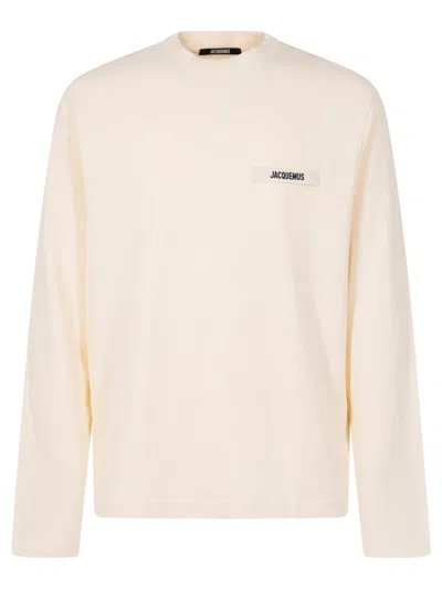 JACQUEMUS LE T-SHIRT GROS GRAIN MANCHES LONGUES