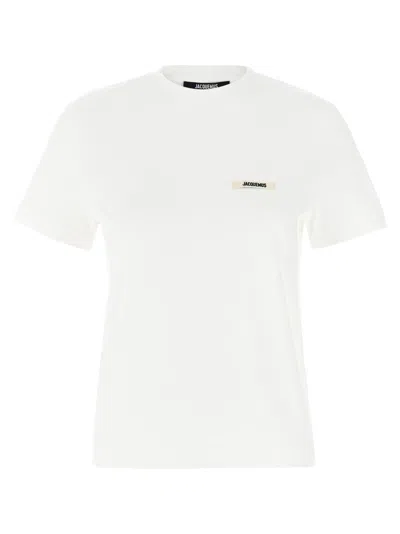 Jacquemus 'le T-shirt Gros-grain Mc' T-shirt In White