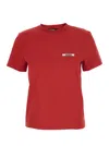Jacquemus Short Sleeve Cotton T-shirt In Red