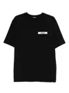 Jacquemus Black Crewneck T-shirt With Logo Detail