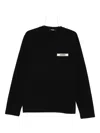 Jacquemus Le Sweatshirt Gros Grain In Black