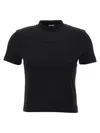 Jacquemus 'le T-shirt Gros-grain' T-shirt In Black
