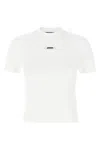 Jacquemus Relaxed Fit Crew-neck T-shirt With Front Print In White