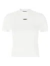 Jacquemus 'le T-shirt Gros-grain' T-shirt In White