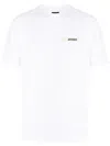 Jacquemus T-shirt Le T-shirt Gros-grain In White
