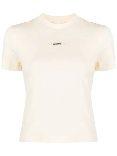 JACQUEMUS LE T-SHIRT GROS GRAIN TOP
