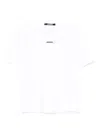 Jacquemus Grosgrain Crewneck T-shirt Short Sleeves In White
