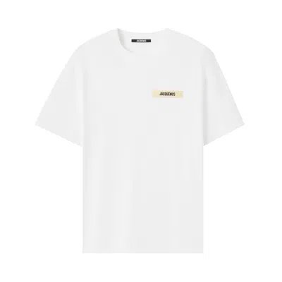 Pre-owned Jacquemus Le T-shirt Gros Grain 'white' | Men's Size M