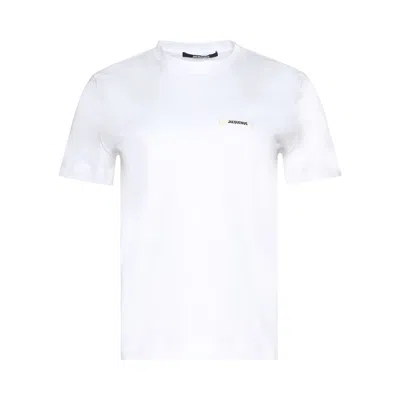Pre-owned Jacquemus Le T-shirt Gros Grain 'white' | Women's Size S