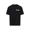 Jacquemus Grosgrain Crewneck T-shirt Short Sleeves In Black
