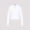 Jacquemus The Gros Grain Long-sleeved T-shirt In White