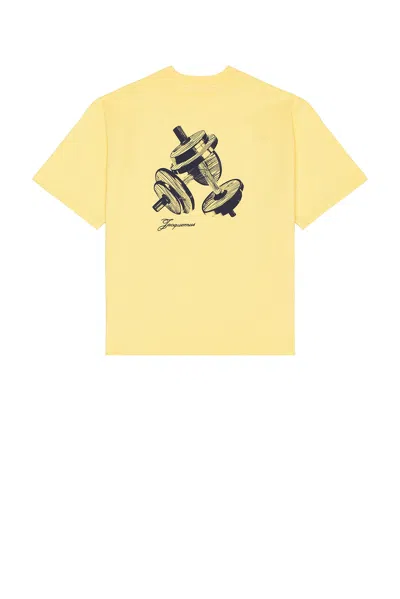 Jacquemus Le T-shirt Halteres In Athletic Club Beige