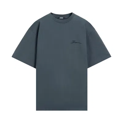 Pre-owned Jacquemus Le T-shirt Halteres 'athletic Club Navy' | Blue | Men's Size Xxl