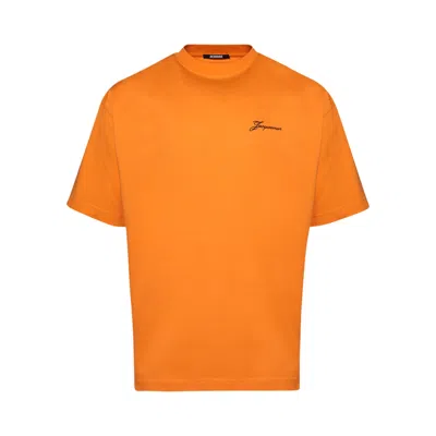 Pre-owned Jacquemus Le T-shirt Halteres 'athletic Club Orange' | Men's Size 50