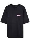 Jacquemus Le T-shirt Stazione Blu Crewneck T-shirt With Logo Patch On The Front In Cotton Jersey Man In Blue