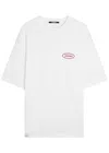 Jacquemus Mens Station Patch White Stazione Brand-patch Cotton-jersey T-shirt In White