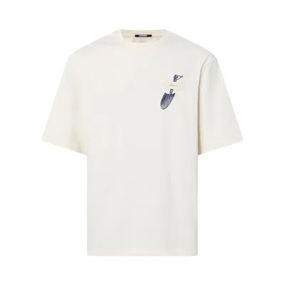 Pre-owned Jacquemus Le T-shirt Pelle 'embroidered Shovel' | Yellow | Men's Size L