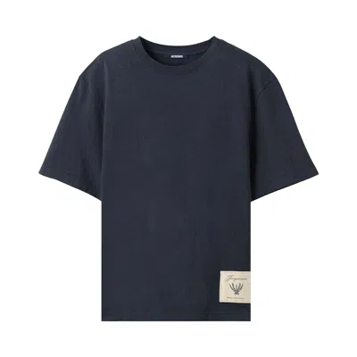 Pre-owned Jacquemus Le T-shirt Torneo 'rosemary Label Dark Navy' | Blue | Men's Size Xl