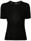 Jacquemus Le T-shirt Tricot Cotton T-shirt In Black