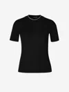 Jacquemus Le T-shirt Tricot Cotton T-shirt In Black & White