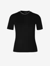 Jacquemus Le T-shirt Tricot Cotton T-shirt In Ribbed Detail On The Side