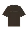 Jacquemus Typo T-shirt In Multi Brown