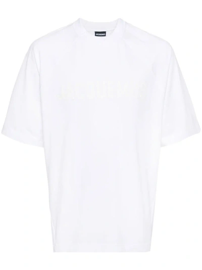 Jacquemus Le T-shirt Typo T-shirt In White