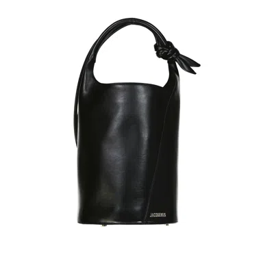 Jacquemus Le Tourni Maxi Bag Women In Black