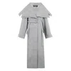Jacquemus Le Trench Caruso Oversized Trench Coat In Grey