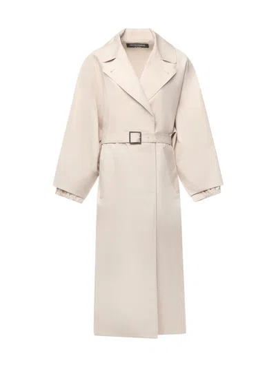 JACQUEMUS LE TRENCH TRAPEZI COTTON GABARDINE TRENCH COAT