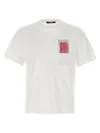 Jacquemus Classic Crew Neck T-shirt With Transparent Chest Pocket In White