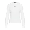 Jacquemus The Gros Grain Long-sleeved T-shirt In White
