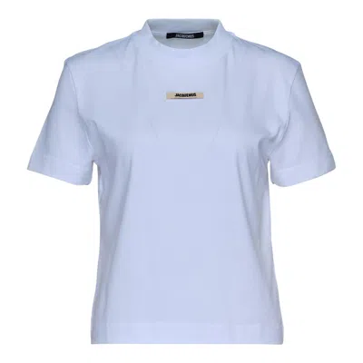 Jacquemus Le Tshirt Gros Grain In Blue