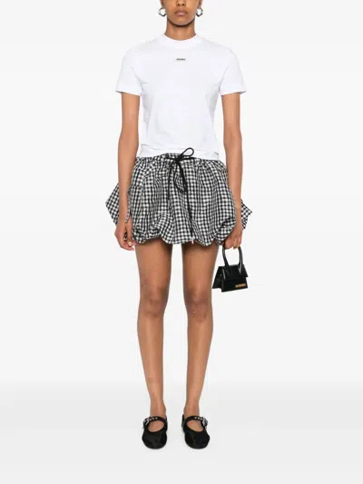 Jacquemus Le Tshirt Gros Grain In Gray