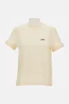 Jacquemus Le Tshirt Gros Grain Short Sleeve In Neutral