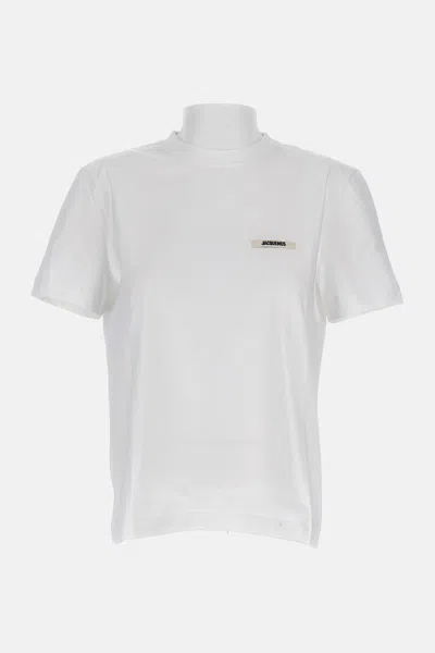 Jacquemus Le Tshirt Gros Grain Mc In White